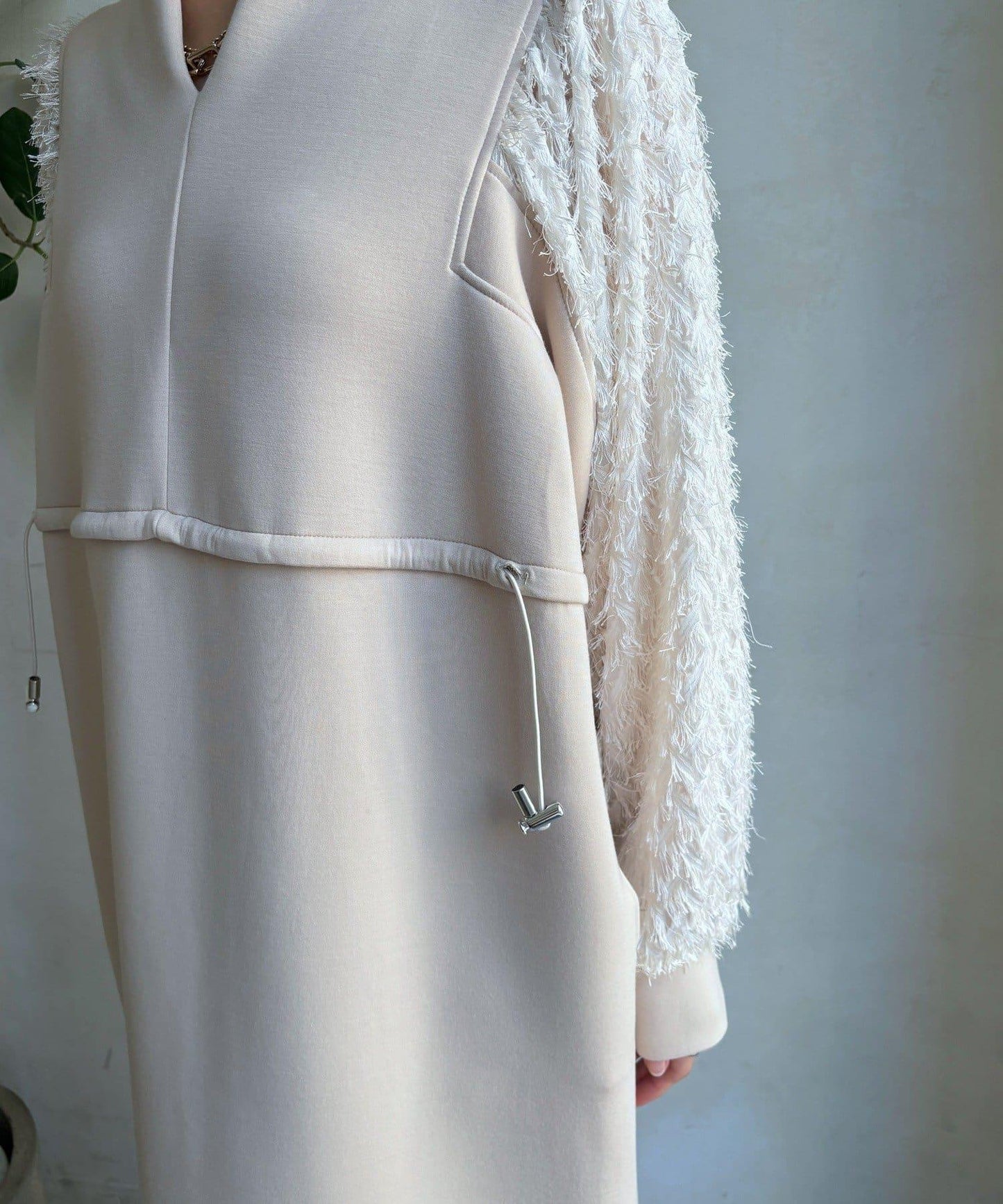 拼接蕾絲連衣裙