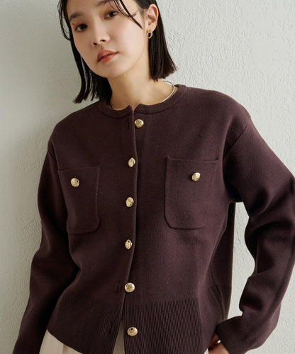 衛衣風格紐扣開衫