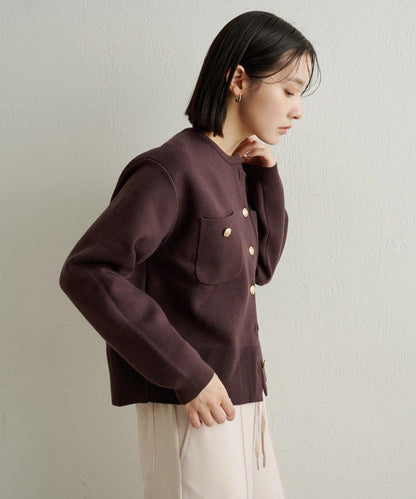 衛衣風格紐扣開衫