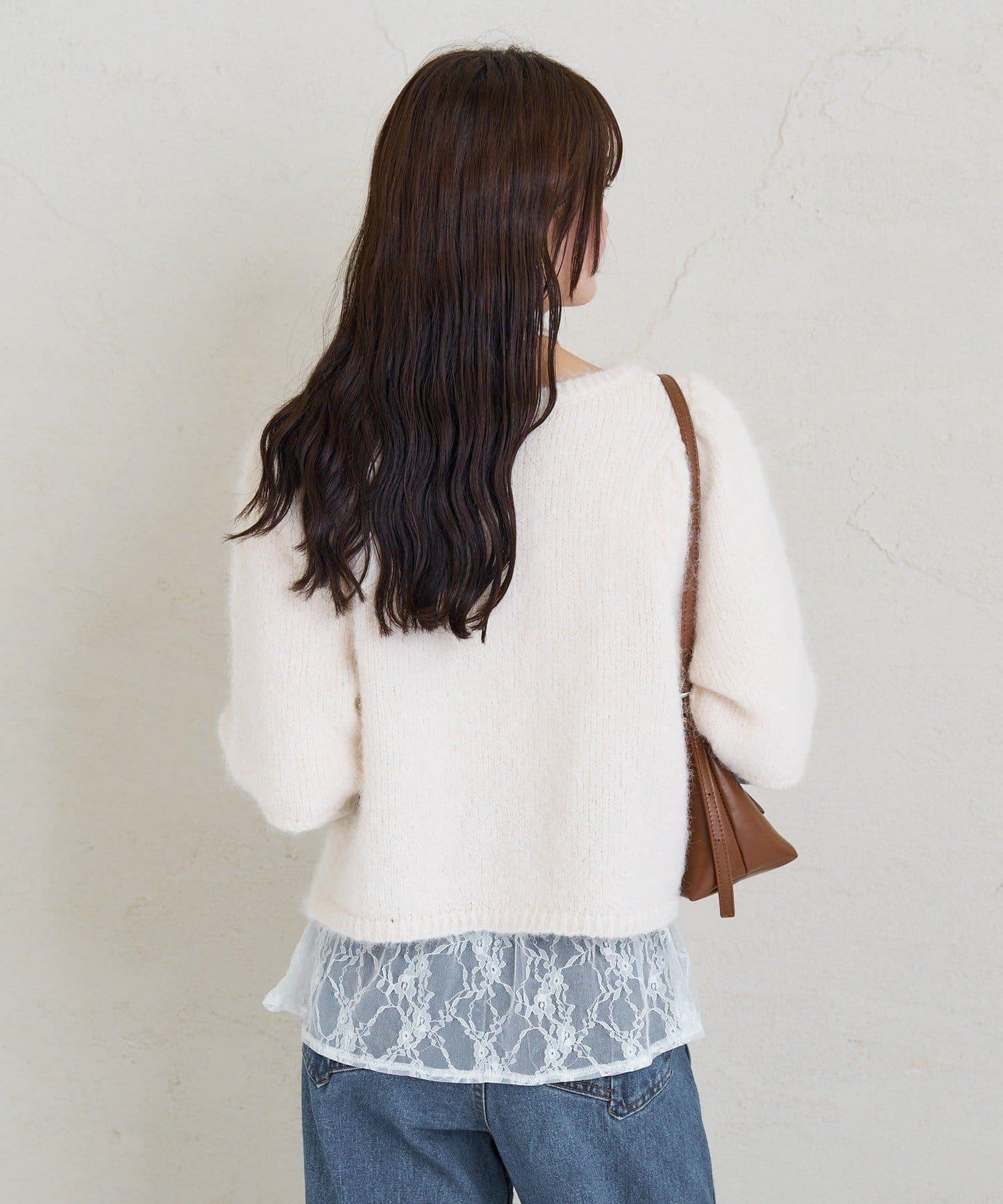 《10%OFFおすすめアイテム》蓬鬆短袖針織開衫