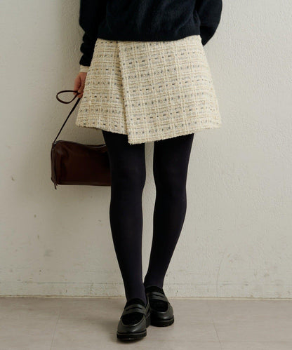【可搭配套裝穿著◎】粗花呢包裹半身裙