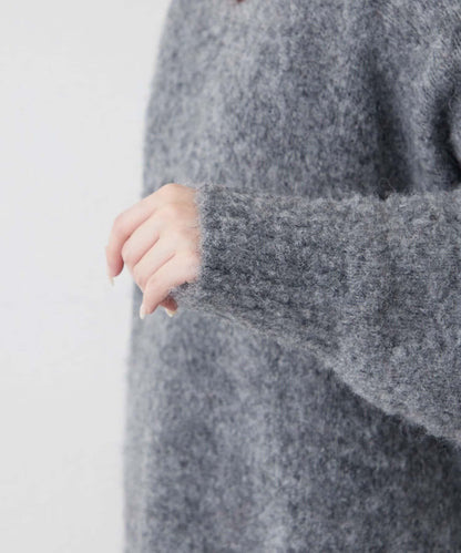 【nane】圈圈紗V領針織套頭衫