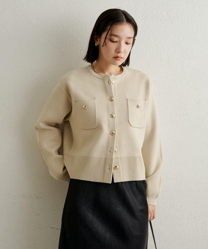 衛衣風格紐扣開衫