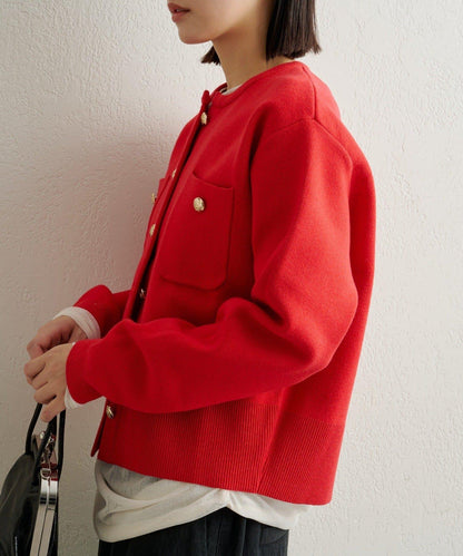 衛衣風格紐扣開衫