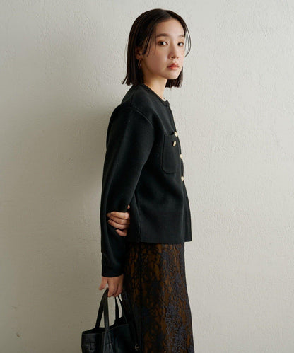 衛衣風格紐扣開衫