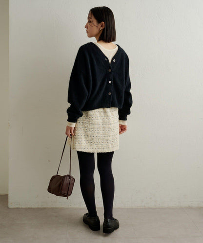 【可搭配套裝穿著◎】粗花呢包裹半身裙