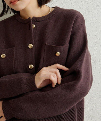 衛衣風格紐扣開衫