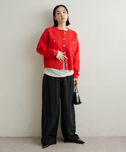 衛衣風格紐扣開衫