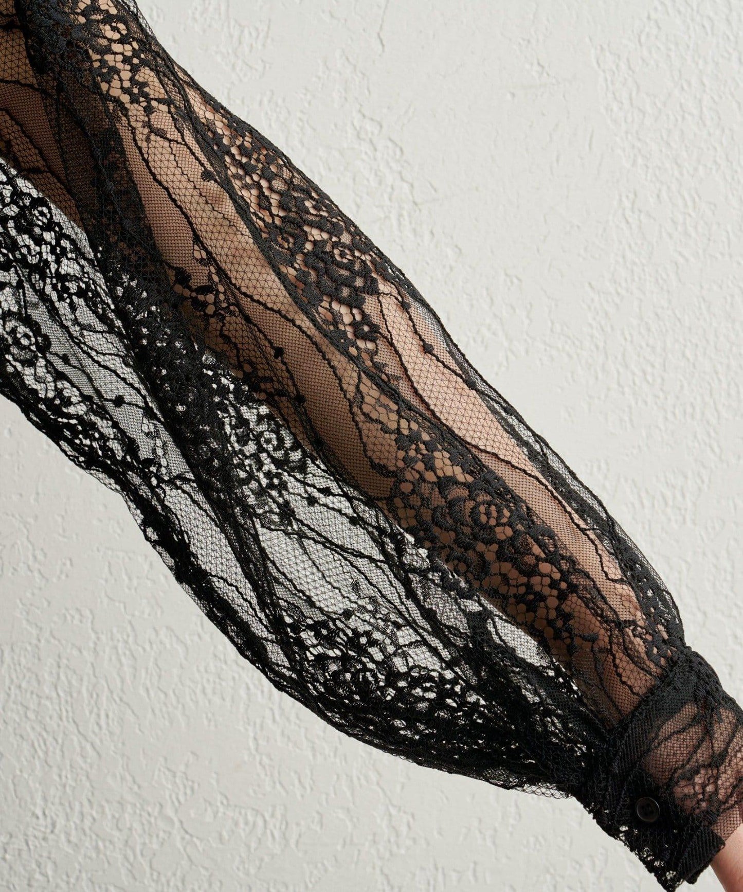 透視層疊連衣裙