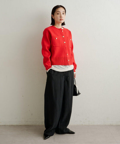 衛衣風格紐扣開衫