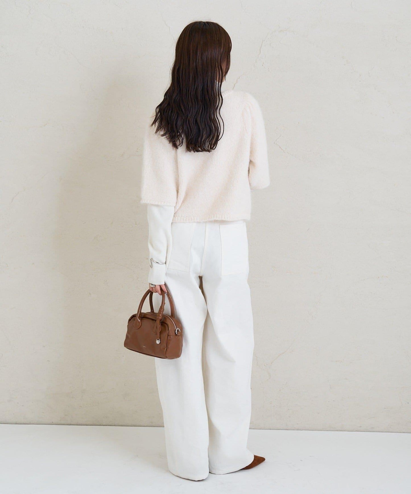 《10%OFFおすすめアイテム》蓬鬆短袖針織開衫