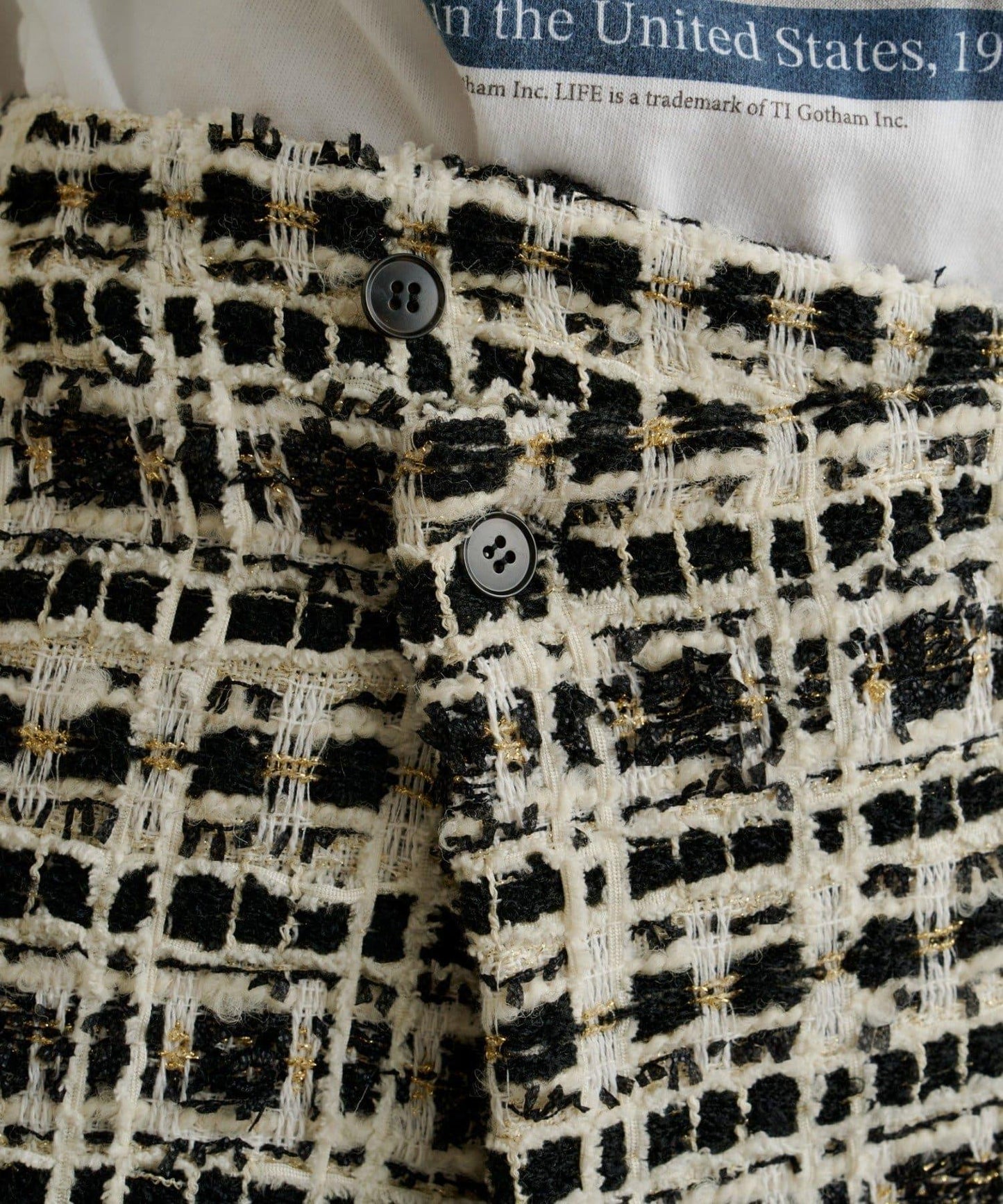 【可搭配套裝穿著◎】粗花呢包裹半身裙