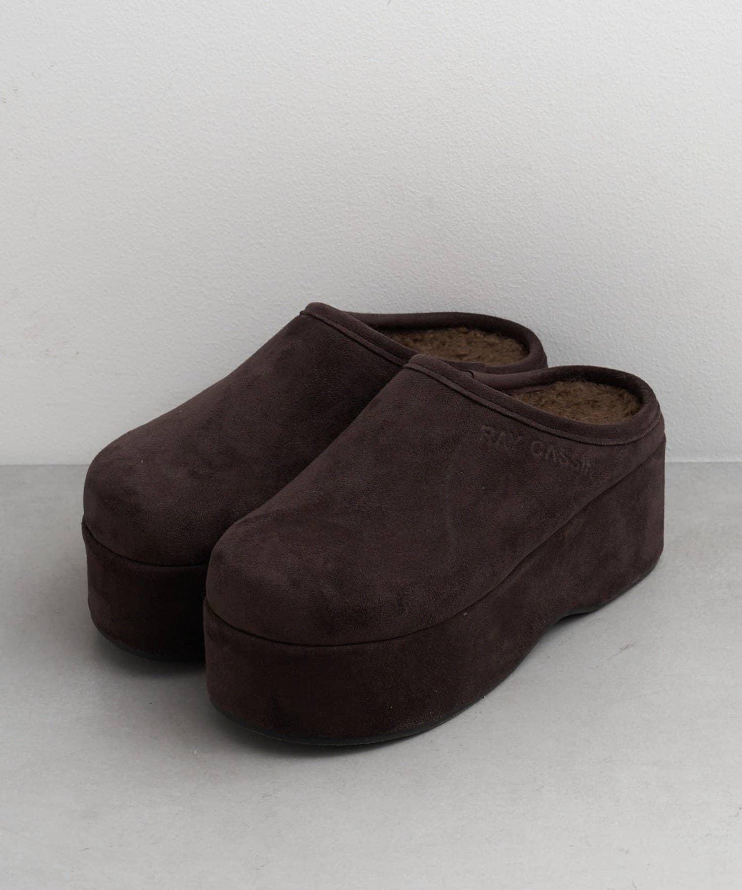 厚底羊羔絨懶人鞋