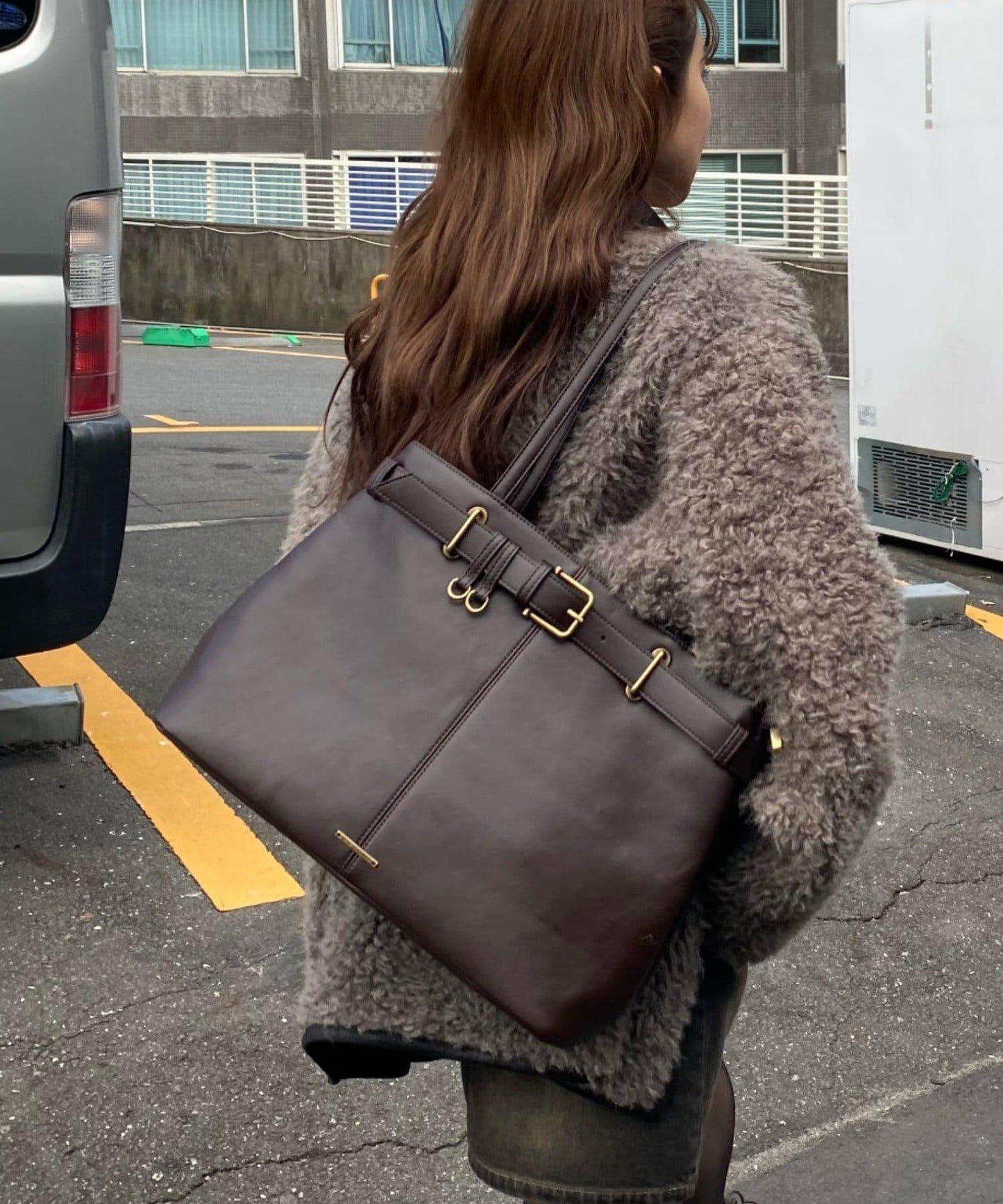 【A4可用】配腰帶托特包