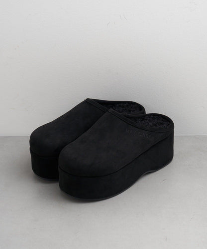 厚底羊羔絨懶人鞋