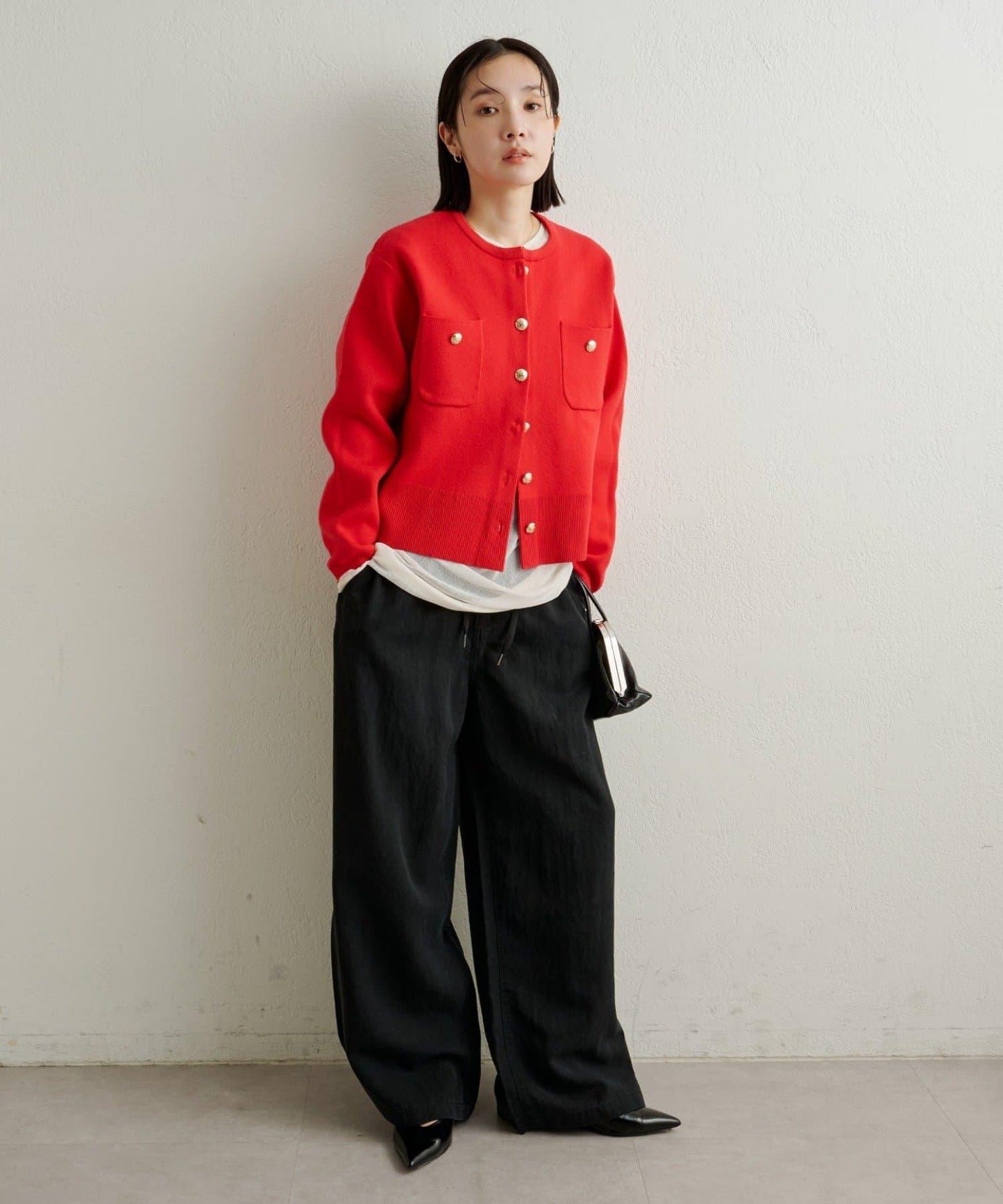 衛衣風格紐扣開衫