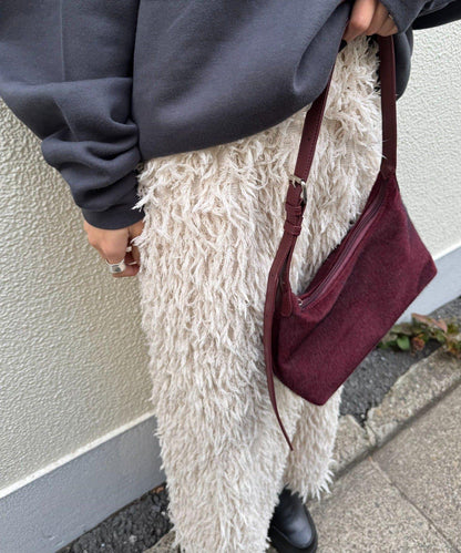 羽毛流蘇中長裙