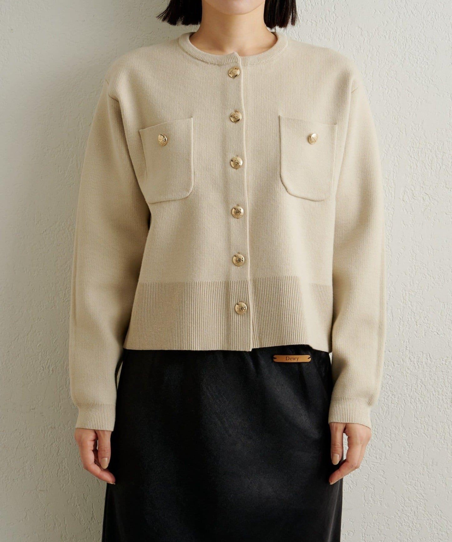 衛衣風格紐扣開衫