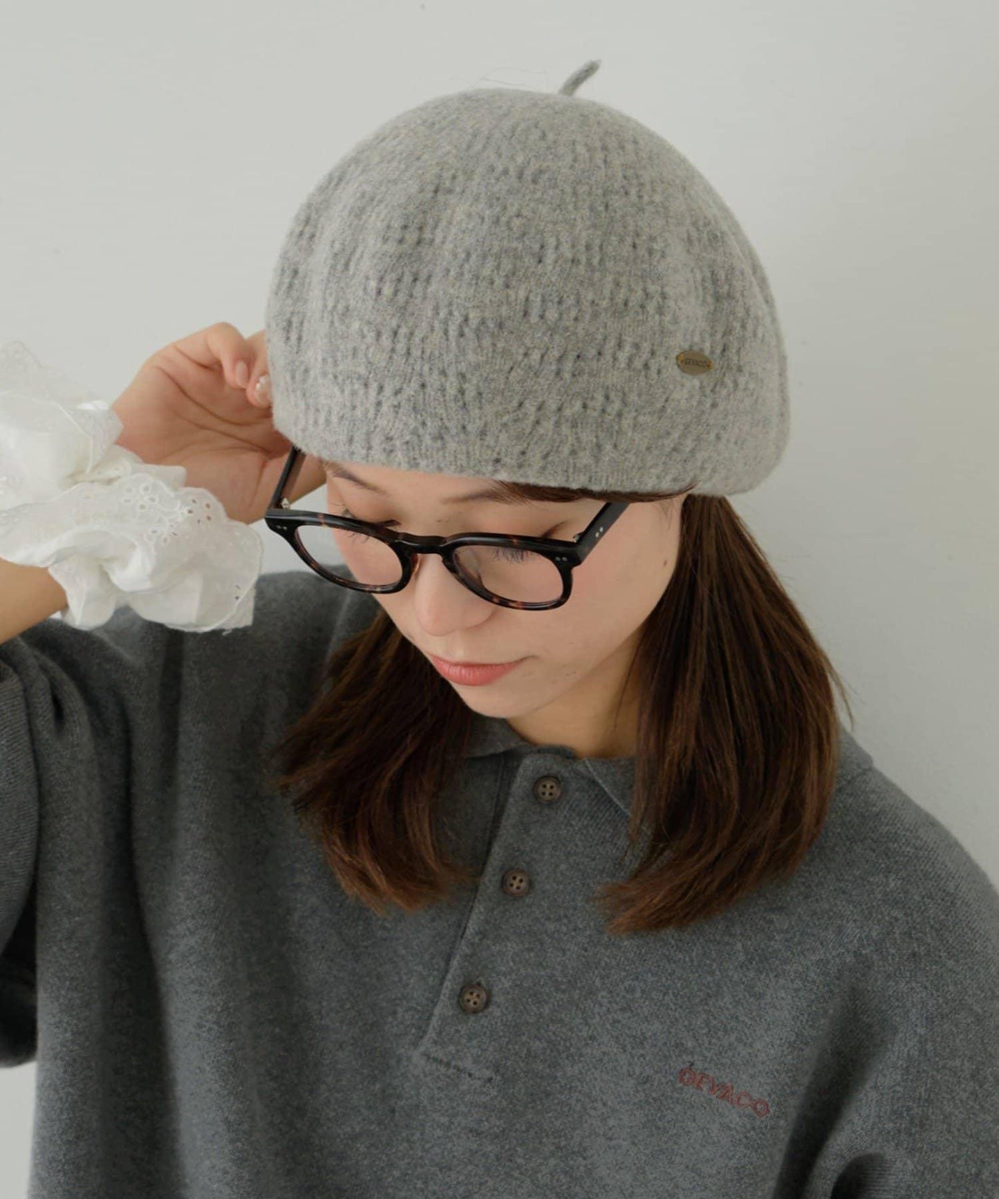 【GEVACO】羊毛混紡貝雷帽