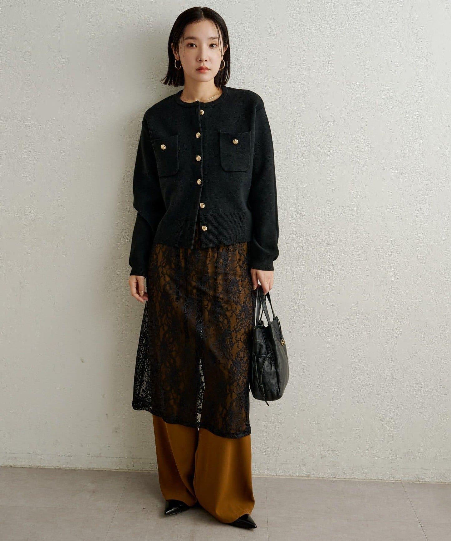 衛衣風格紐扣開衫