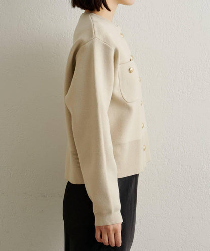 衛衣風格紐扣開衫