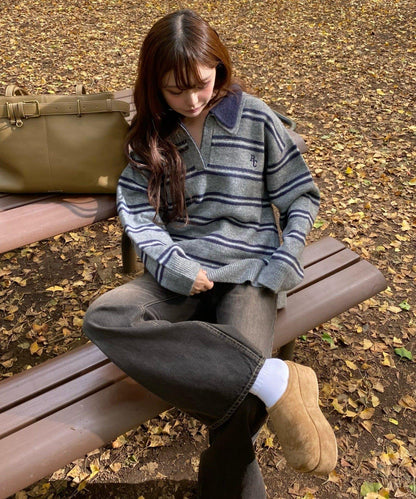 厚底羊羔絨懶人鞋