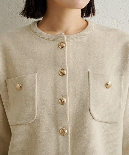 衛衣風格紐扣開衫