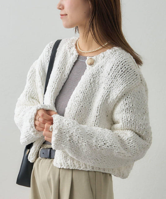 【GEVACO】短款針織開衫