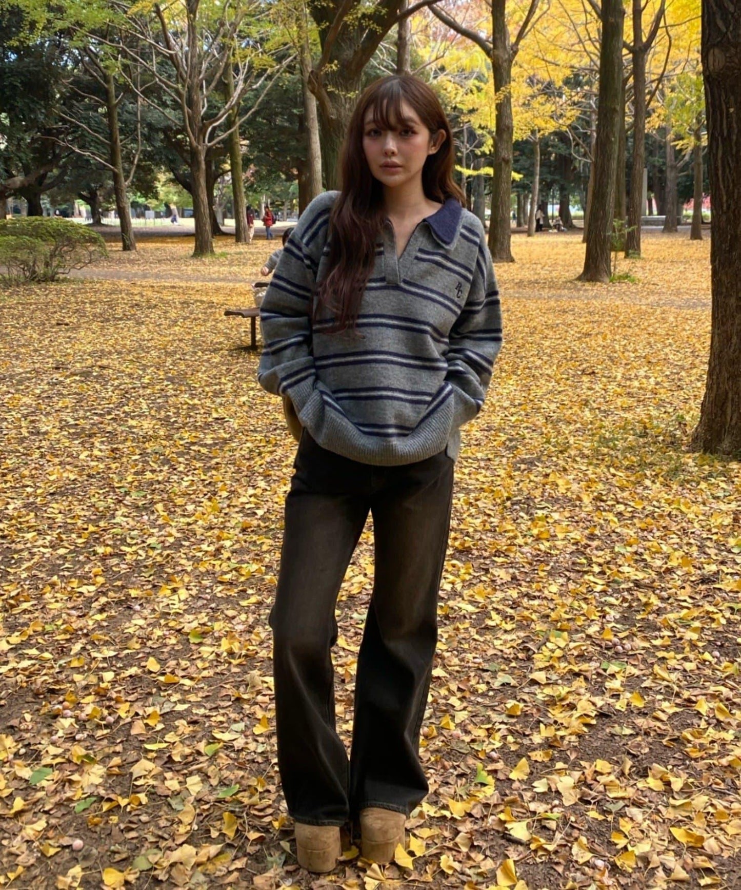 厚底羊羔絨懶人鞋