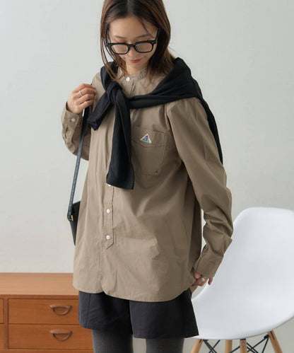 【GEVACO】磨毛立領襯衫