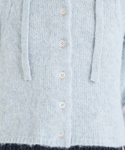 《10%OFFおすすめアイテム》蓬鬆短袖針織開衫