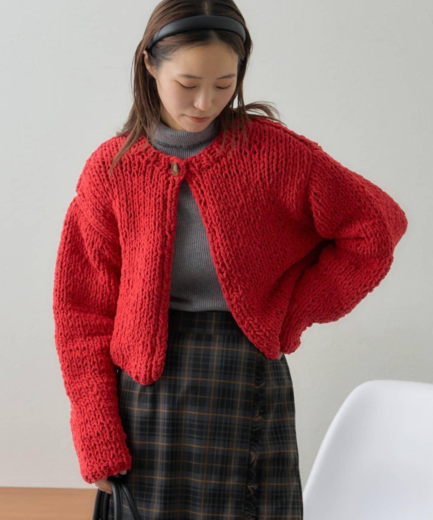 【GEVACO】短款針織開衫