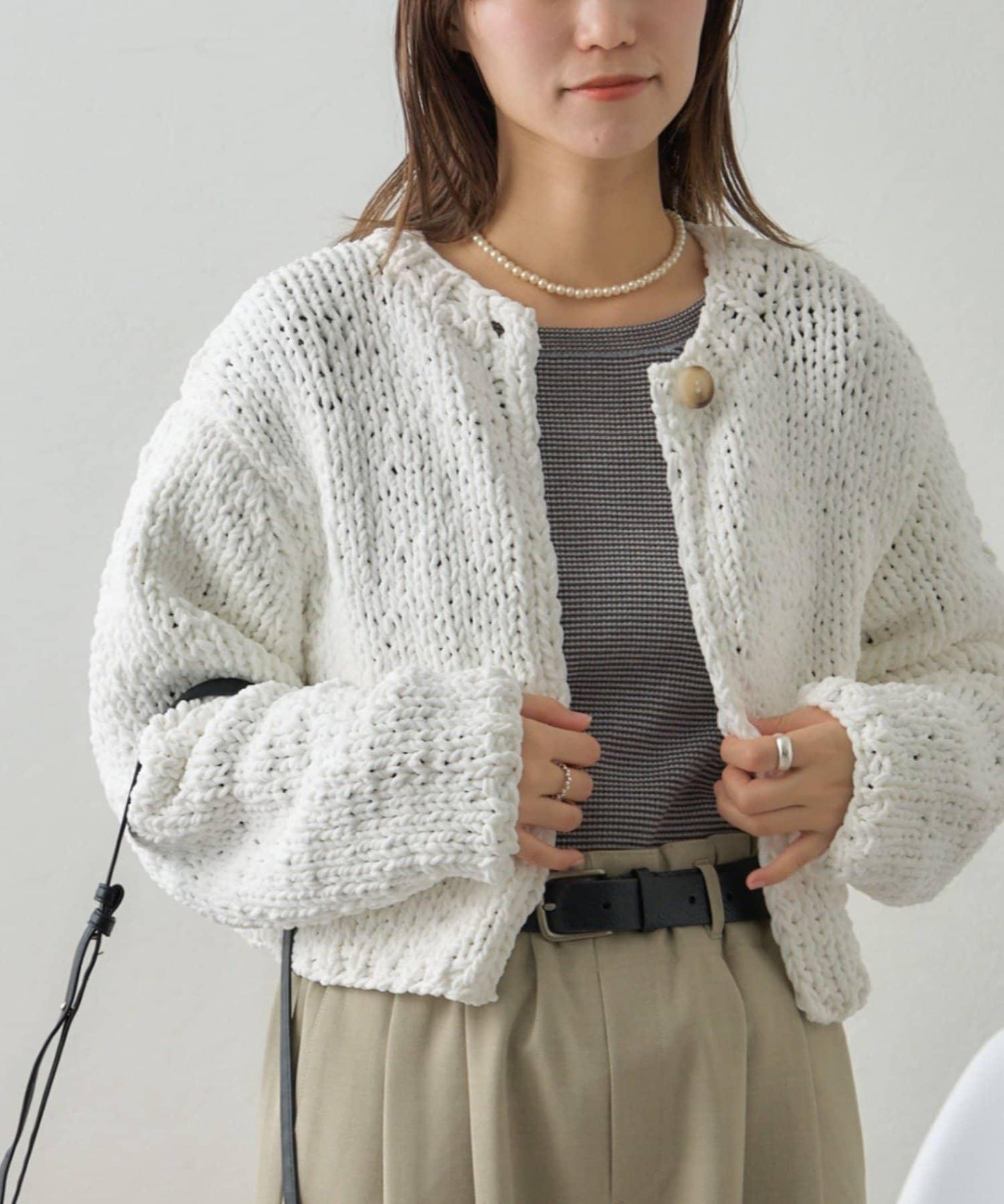 【GEVACO】短款針織開衫