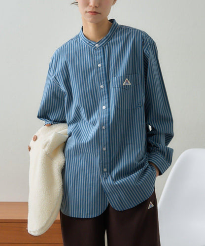 【GEVACO】磨毛立領襯衫