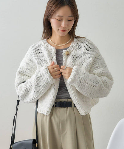 【GEVACO】短款針織開衫