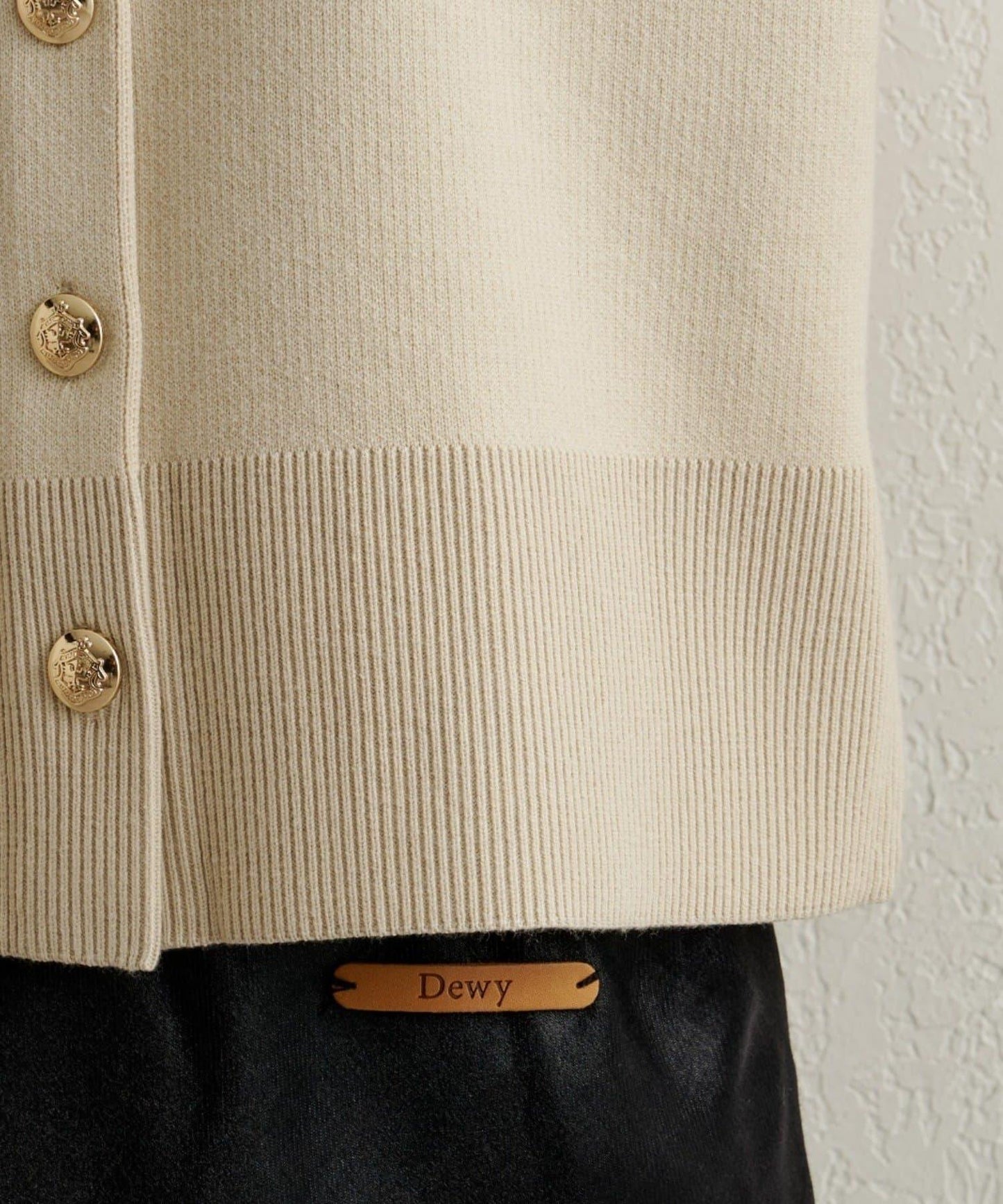 衛衣風格紐扣開衫