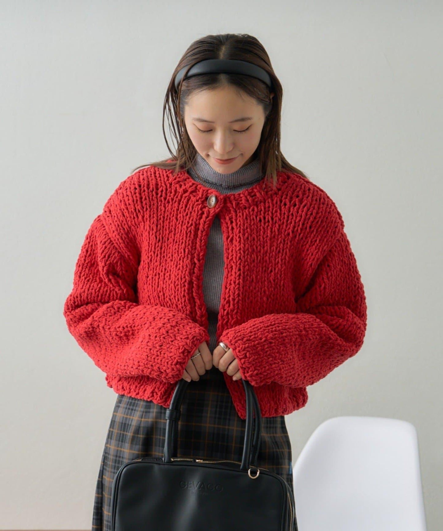 【GEVACO】短款針織開衫