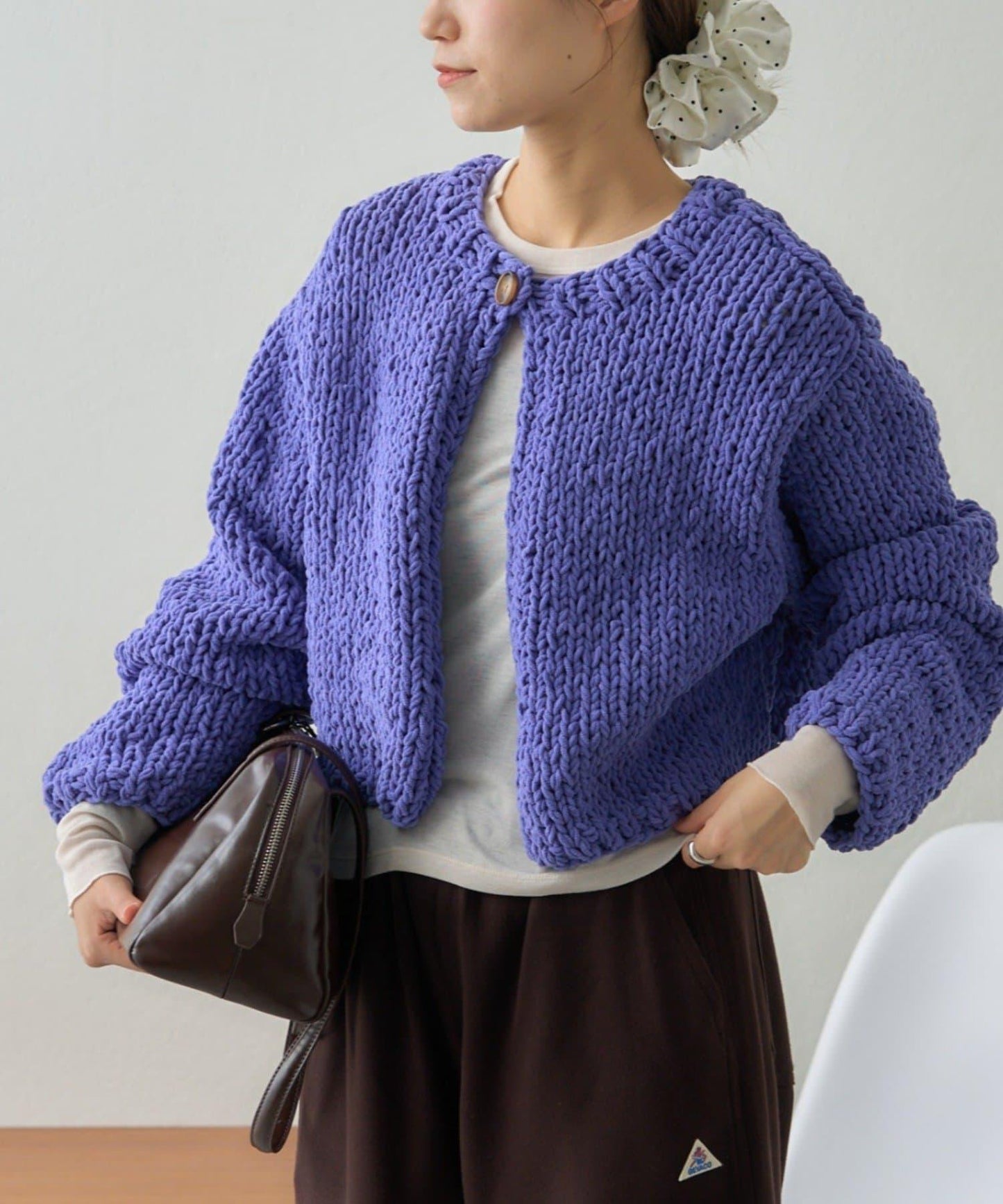 【GEVACO】短款針織開衫