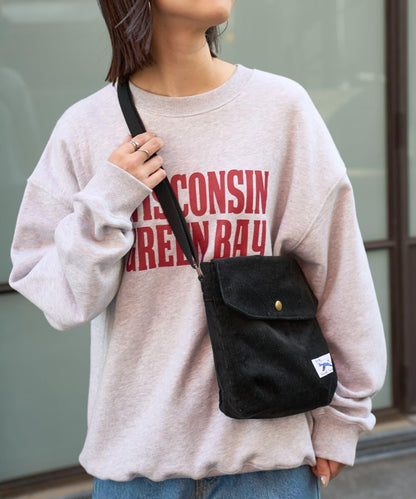 【FOX】燈芯絨翻蓋迷你單肩包