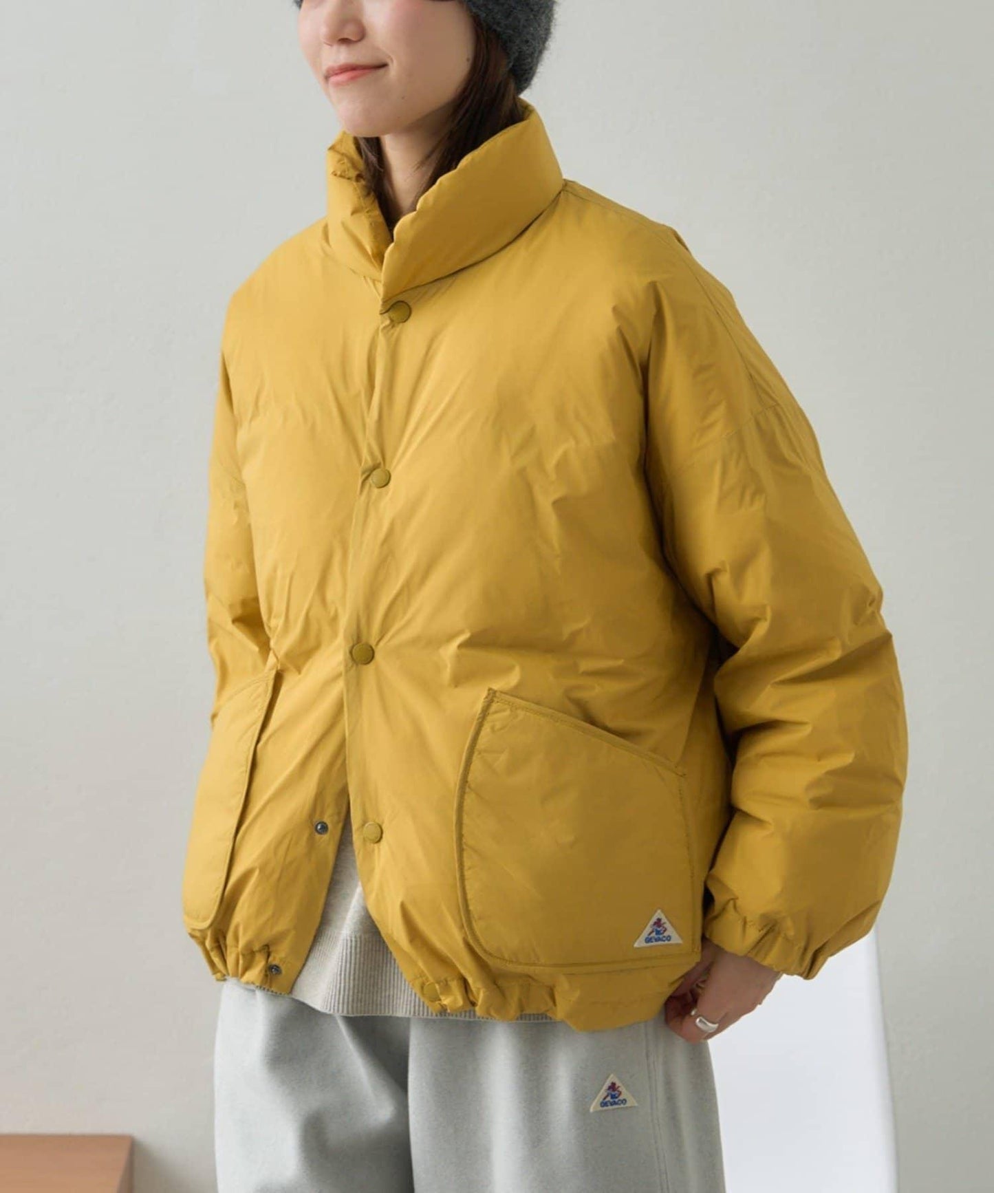 【GEVACO】無縫中長款羽絨夾克