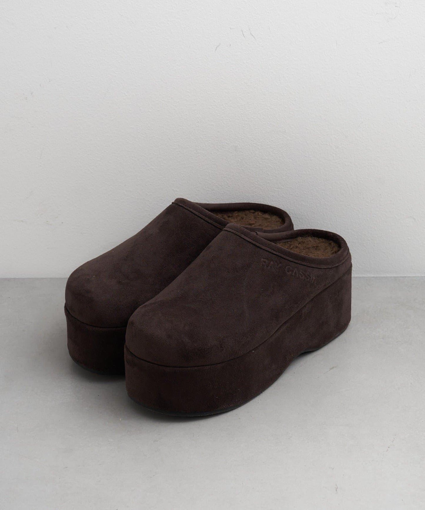 厚底羊羔絨懶人鞋