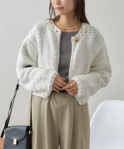 【GEVACO】短款針織開衫