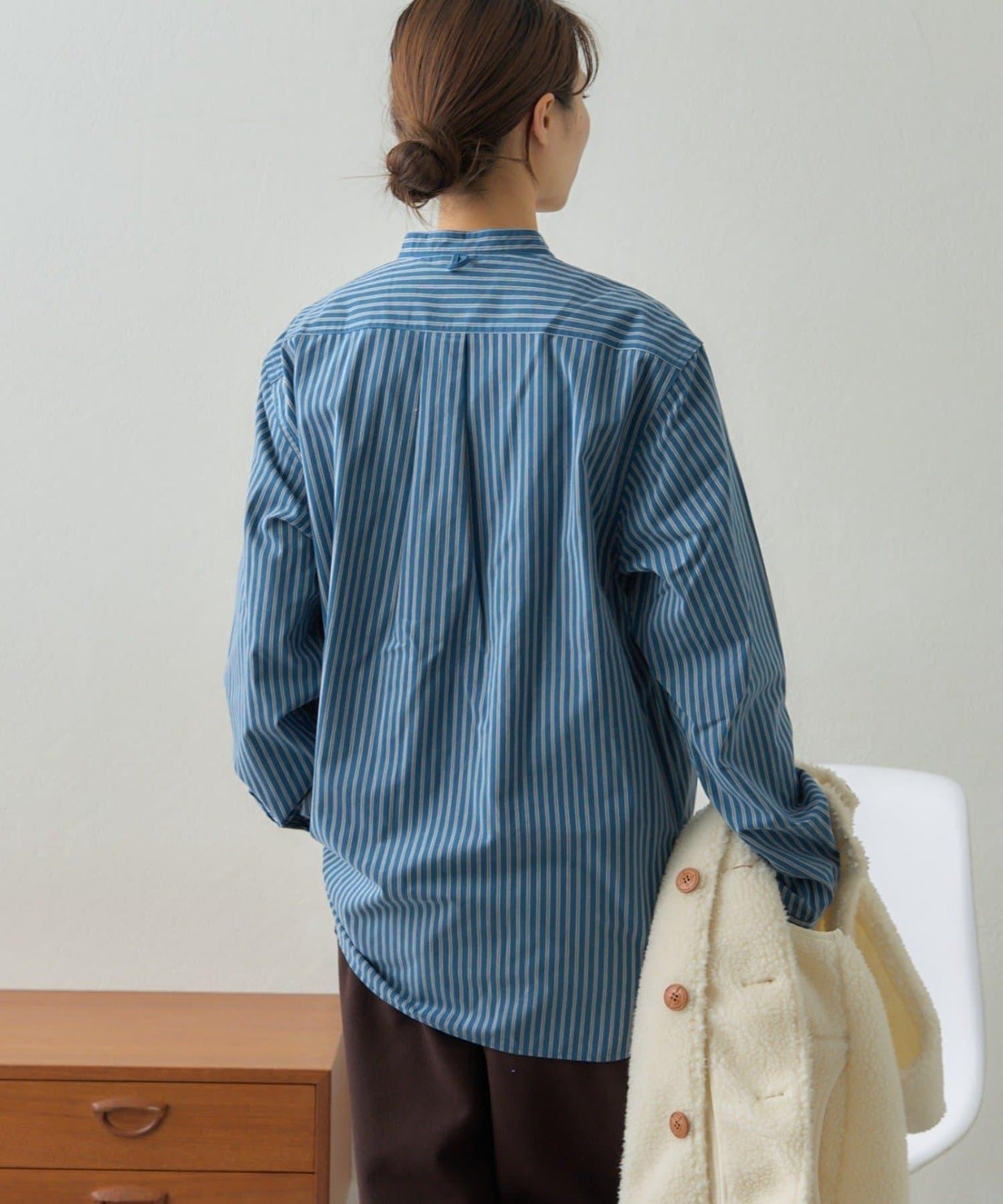 【GEVACO】磨毛立領襯衫