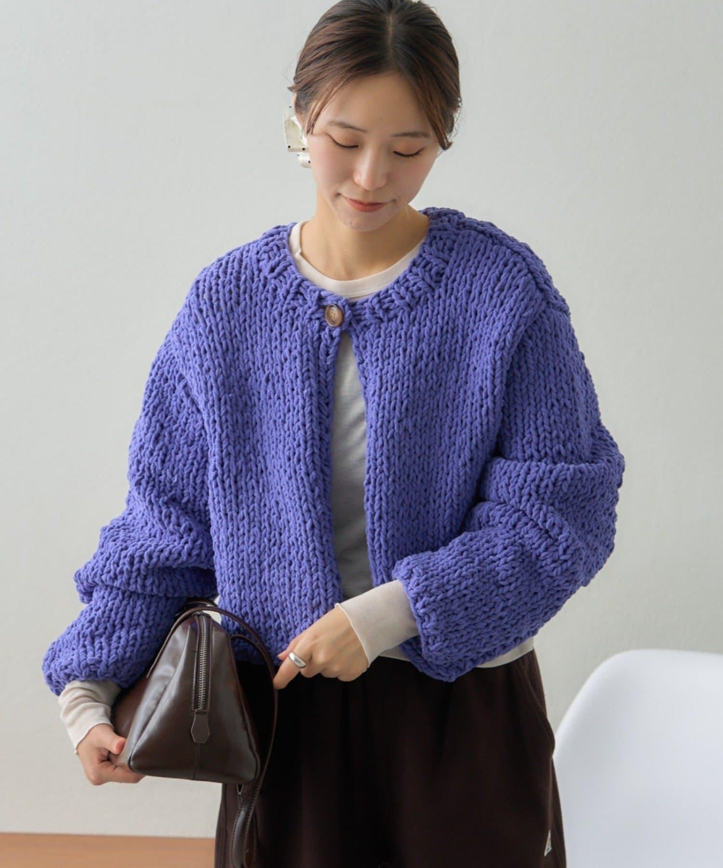 【GEVACO】短款針織開衫