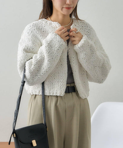 【GEVACO】短款針織開衫