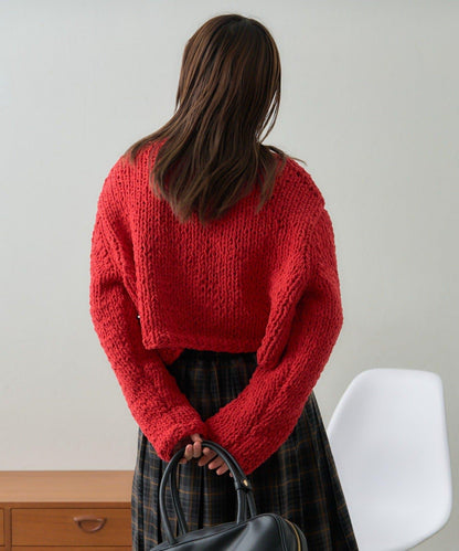 【GEVACO】短款針織開衫