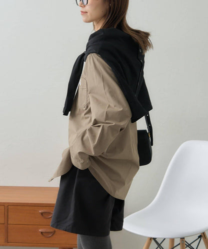 【GEVACO】磨毛立領襯衫