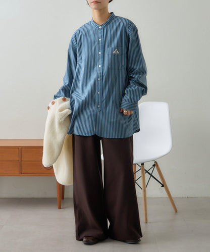 【GEVACO】磨毛立領襯衫