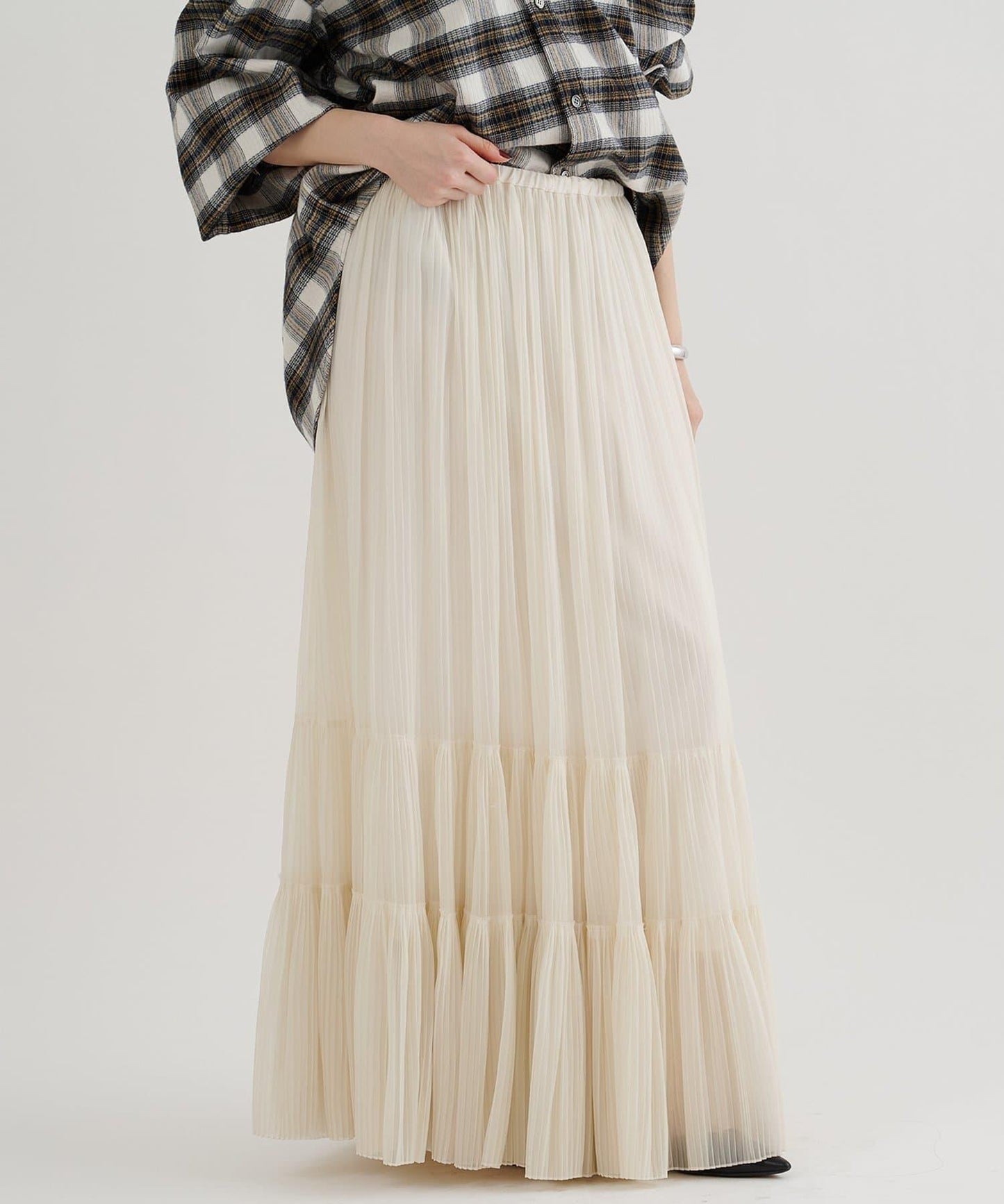 歐根紗層疊半身裙