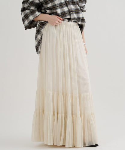 歐根紗層疊半身裙